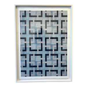 Contemporary Denim Celtic Patterned Framed Print Maggie Meiners
