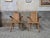 Vintage Rustic Oak Chairs with Leather Cushions, 1970s, Set of 2 For Sale - Image 13 of 18