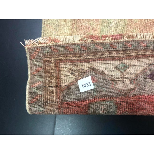 Small Turkish Handmade Wool Rug, 1960s For Sale - Image 4 of 6