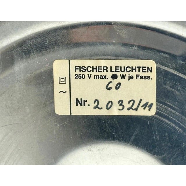 Vintage Brass Table Lamp from Fischer Leuchten, 1970s For Sale - Image 9 of 12