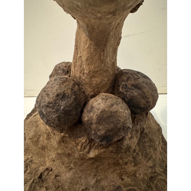 Figurative Vintage Woman Bust on Wood Mount For Sale - Image 3 of 11