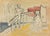 Modern Mino Maccari, The Wait, 1940s, Watercolor For Sale - Image 3 of 3