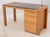 Contemporary Architectural Brown Marble Top Beech Desk For Sale - Image 3 of 9