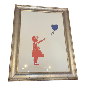 21st Century Framed 79/50 Lithograph the Flying Balloon Girl by Banksy