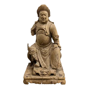 Ming Dynasty Carved Ancestor Figure