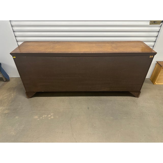 Brown 1980s Baker Furniture Georgian Oak Dresser For Sale - Image 8 of 12