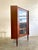 Mid-Century Modern Danish Modern Teak Corner Glass Curio Cabinet or Bar For Sale - Image 3 of 10
