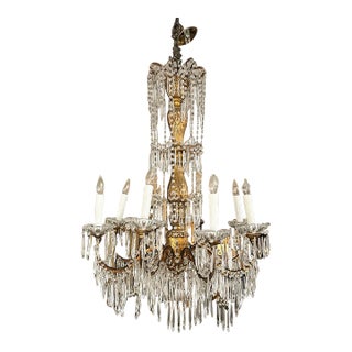 19th Century Genova Waterfall Chandelier For Sale