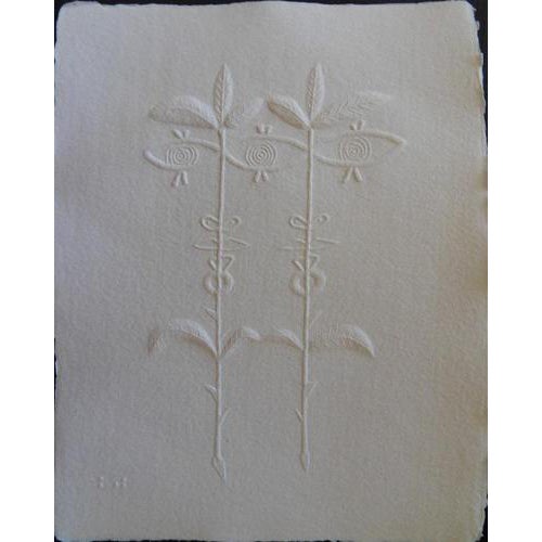 Jean Cocteau, Flower Couple, Etching For Sale