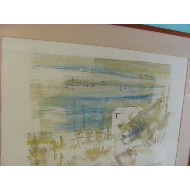 Bermuda Beach Landscape by Alfred Birdsey From the "Bermuda Series" Signed Print For Sale - Image 4 of 6