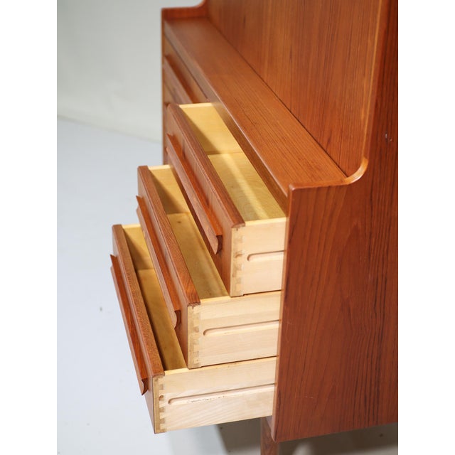 Vintage Danish Secretaire in Teak by Sigfred Omann for Ølholm, 1960s For Sale - Image 15 of 18