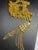 Metal 1960s Kramer Large 29” Oval Link Chain and Abstract Tasseled Pendant 4.5” For Sale - Image 7 of 7