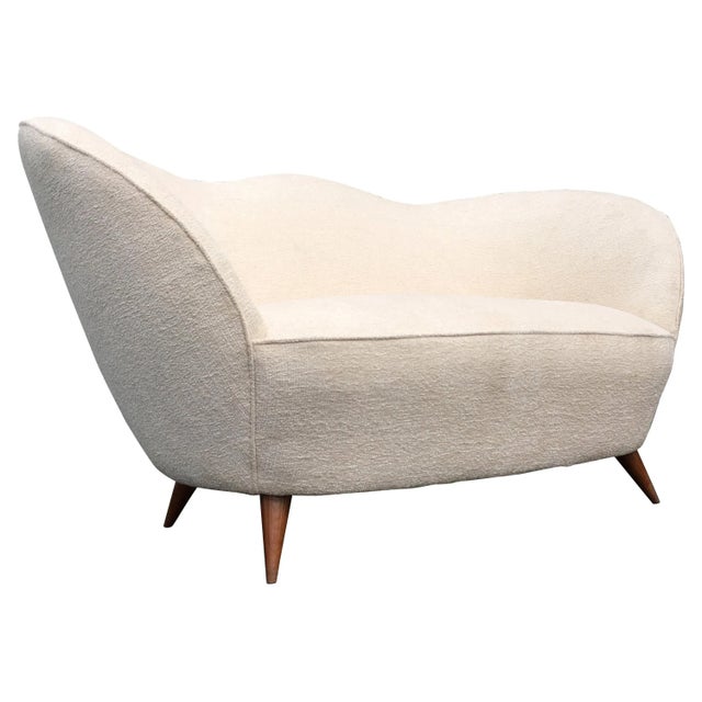 1950s Italian Cream Sofa in the Style of Gio Ponti For Sale - Image 12 of 12