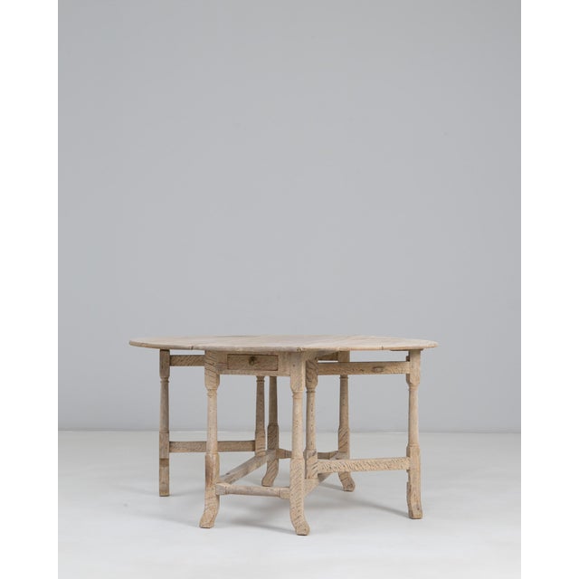 1900s French Oak Drop Leaf Table For Sale - Image 9 of 18