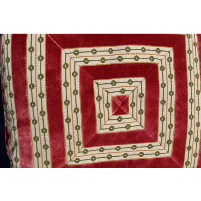 Mid C. Down Filled Possibly Silk Velvet Pillow For Sale In San Diego - Image 6 of 10