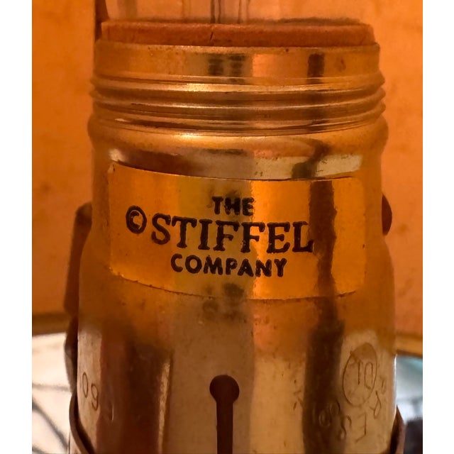 Neoclassical Vintage Neoclassical Antiqued Brass Urn Table Lamp by the Stiffel Company For Sale - Image 3 of 5