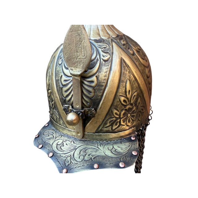 Not Yet Made - Made To Order Handcrafted Brass Chainmail Helmet For Sale - Image 5 of 13