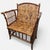 Chinoiserie Vintage Natural Tortoise Bamboo Lounge Armchair | Coastal Boho Chinoiserie Accent Chair For Sale - Image 3 of 8