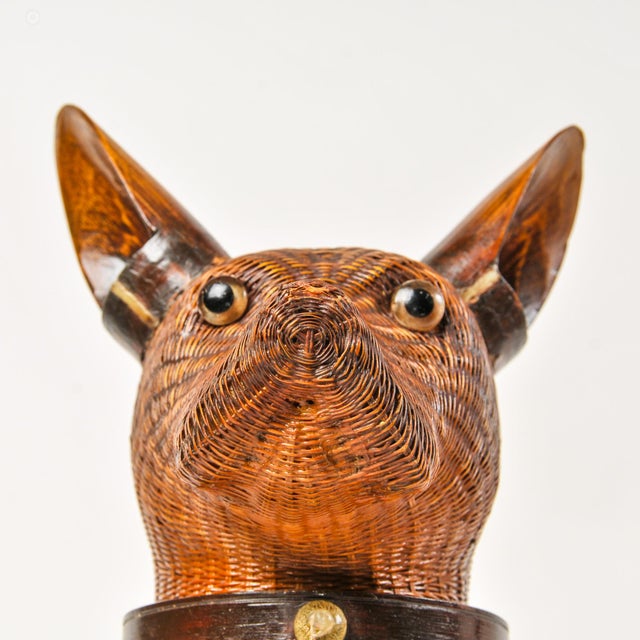 Exquisite Vintage Woven Wicker Dog Basket Shanghai Handicrafts For Sale - Image 13 of 18