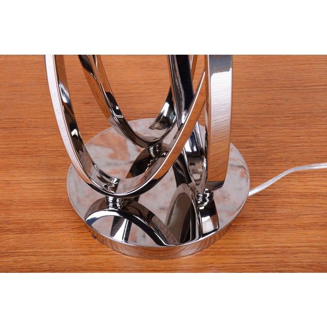 Art Deco Table Lamp in Chromed Metal by Mauro Ferretti, Italy, 1920s For Sale - Image 9 of 12