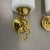 Brass and Satin Glass Theatre Wall Lights, 1950s, Set of 2 For Sale - Image 6 of 18