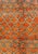 Wide Runner, Vintage Moroccan Gallery Rug With Diamond Design in Orange & Green 4'10'' X 11'4'' For Sale - Image 4 of 6