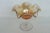 Mid 20th Century Marigold Carnival Glass Clear Stem Ruffled Rim Compote Candy Dish For Sale - Image 5 of 11