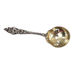 Antique Reed & Barton Les Six Fleurs Pattern Art Nouveau Sterling Silver Confection - Candy Spoon
