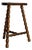 Three Legs Beech Half-Moon Shapped Stool, France, 1960 For Sale