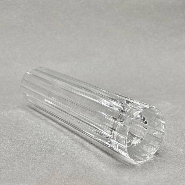 Glass Vintage Baccarat “Harmonie” French Clear Crystal Bud Vase For Sale - Image 7 of 9