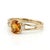 Citrine & Cz Engagement Ring in 925 Sterling Silver Us 7 For Sale - Image 4 of 5