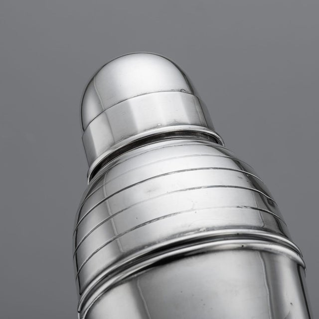 Vintage Art Deco Silver Plated Shaker by Asprey of London, 1930 For Sale - Image 10 of 17