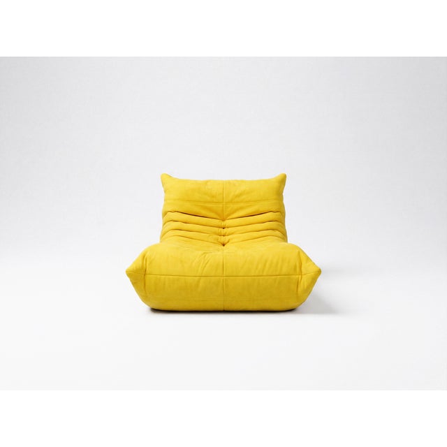 Togo Sofa in Yellow Microfiber by Michel Ducaroy for Ligne Roset, Set of 5 For Sale - Image 10 of 14
