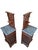 Brown Late 19th Century Temple Bedside Tables, 1890, Set of 2 For Sale - Image 8 of 12