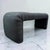 Vintage Sculptural Black Upholstered Waterfall Bench For Sale - Image 4 of 10
