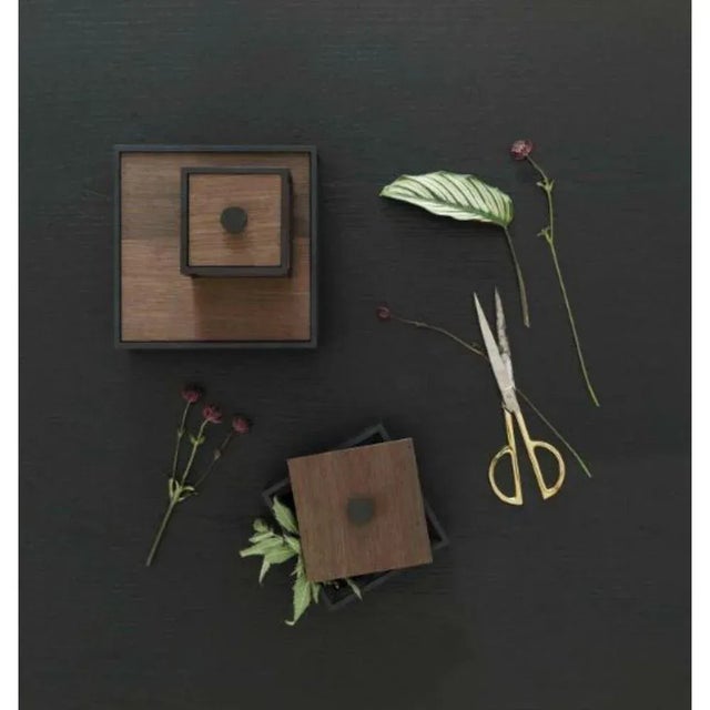 Brown Smoked Oak Frame Boxes by Lassen, Set of 4 For Sale - Image 8 of 9