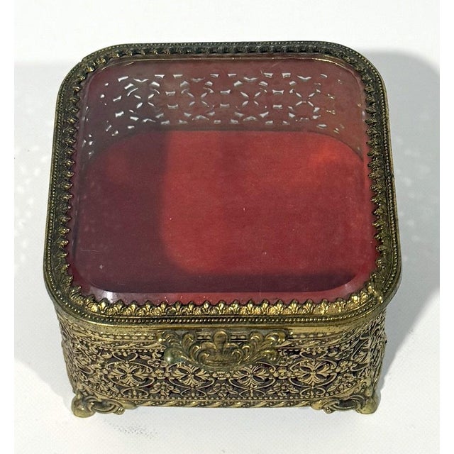 French Early 20th Century Crystal Dresser Box For Sale - Image 3 of 7