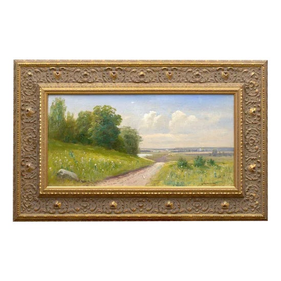 Voronkov, Spring Landscape, Oil on Canvas For Sale