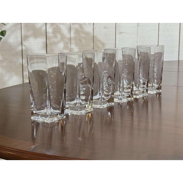 Crystal Orangeade Glasses from Sèvres, Set of 6 For Sale - Image 3 of 8