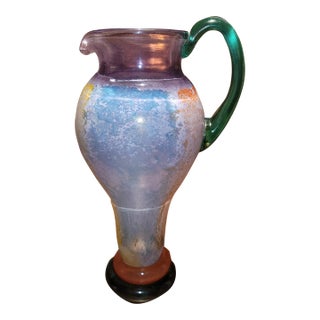 Kosta Boda Cancan Art Glass Pitcher For Sale