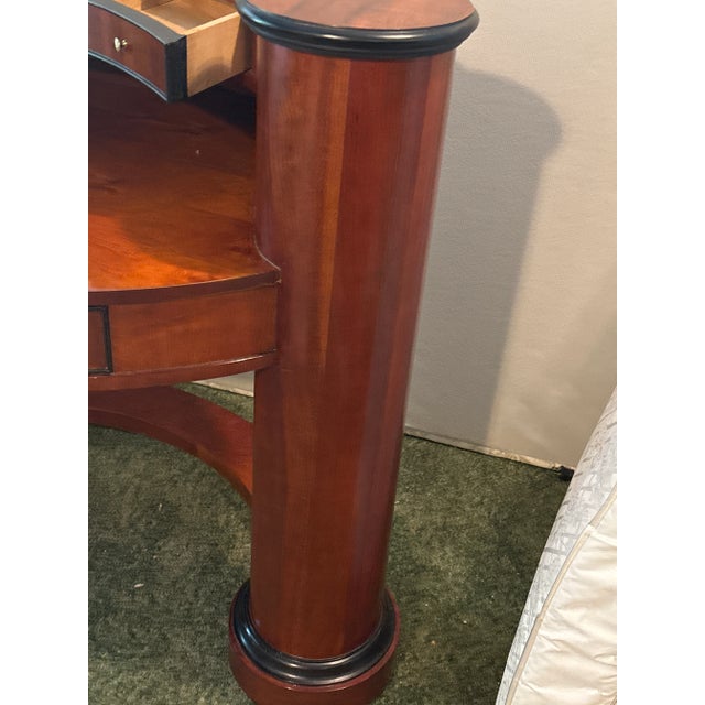 1990s Century Furniture Biedermeier Style Mahogany Desk For Sale In Atlanta - Image 6 of 6