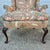 Late 20th Century Late 20th Century Hickory Chair Cocoa Brown Rose and Ribbon Pattern Wing Back Arm Chair For Sale - Image 5 of 13