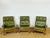 Vintage Scandinavian Modular Sofa in Green Leather and Oak, 1960s, Set of 3 For Sale - Image 10 of 18
