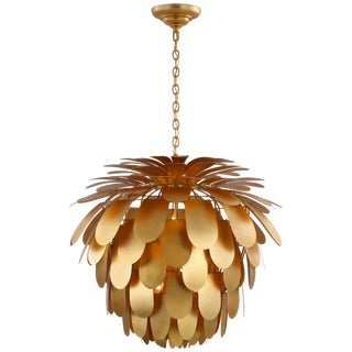 Chapman & Myers for Visual Comfort Signature Cynara Grande Chandelier in Gild For Sale