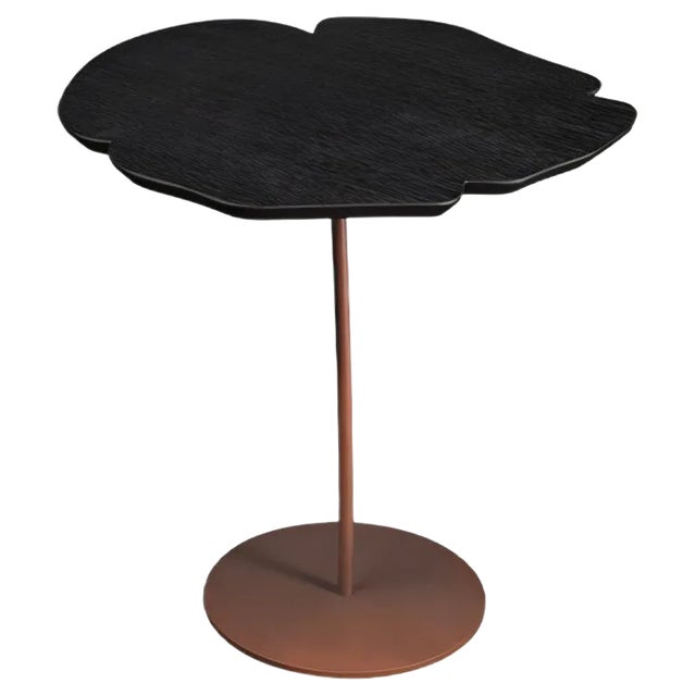 Oak, Wenge & Iron Andy Mono Side Table from VGnewtrend For Sale