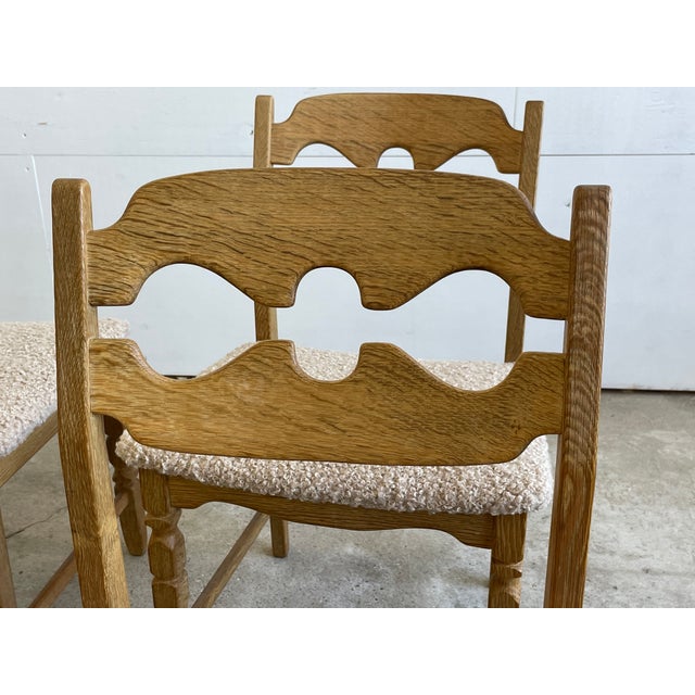 Danish Razorblade Dining Chairs by Henning Kjærnulf for E.G. Møbler, 1960s, Set of 6 For Sale - Image 9 of 11