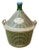 Mid-Century Glass Demijohn in Plastic Basket For Sale