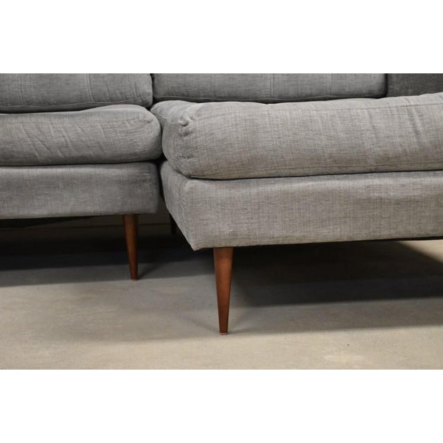 Gray Large 140” Modern Grey Sectional Sofa For Sale - Image 8 of 11