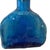 Italian 1960s Empoli Cadmium Blue Art Glass Bottle W/Stopper Textured Italian Decanter For Sale - Image 3 of 8