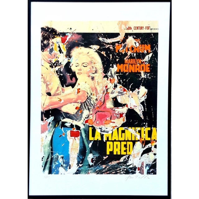 Mimmo Rotella, La magnifica preda, 1998, Color Silkscreen and Collage For Sale - Image 6 of 9